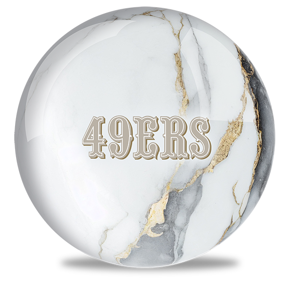NFL - San Francisco 49ers OTB Marble Bowling Ball