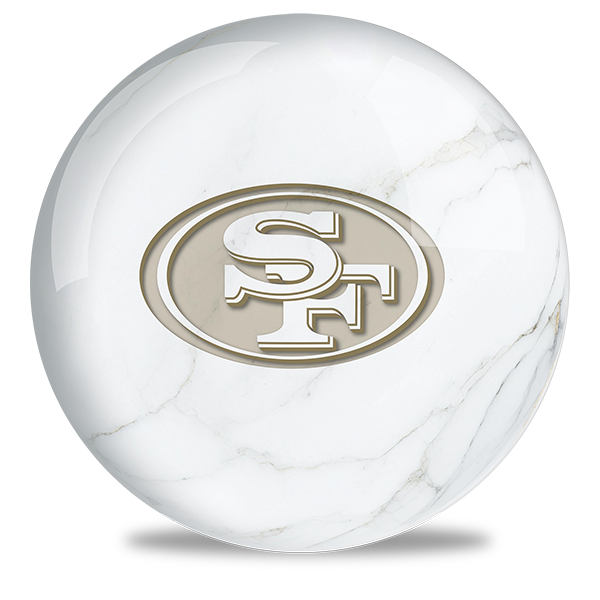NFL - San Francisco 49ers OTB Marble Bowling Ball