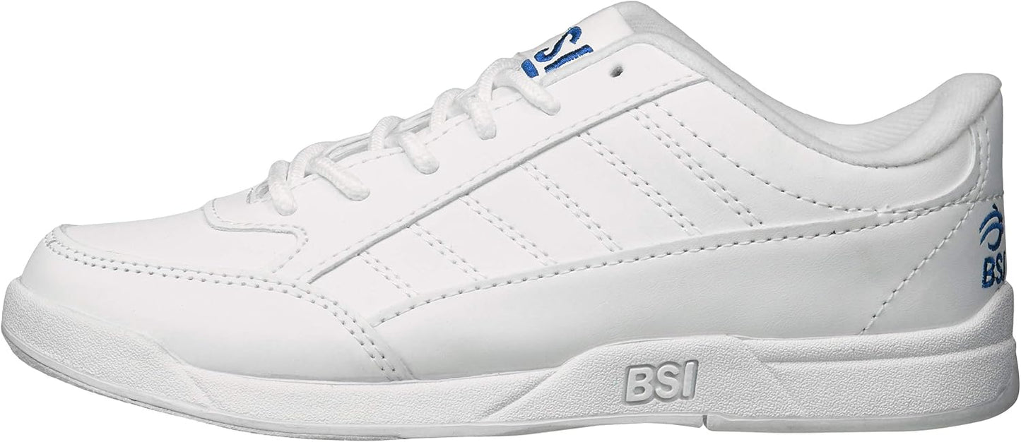 BSI Boy's Sport White/Blue Youth Bowling Shoes | NEW, BOX DAMAGE