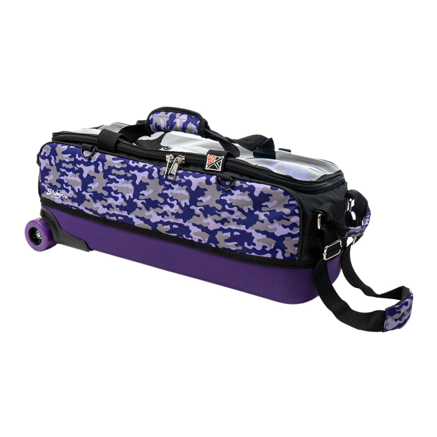 KR Fast Purple Camo Slim Triple Tote