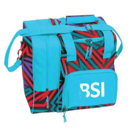 BSI Deluxe Single Ball Tote Teal/Purple/Red