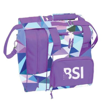 BSI Deluxe Single Ball Tote Pink/Purple Triangles