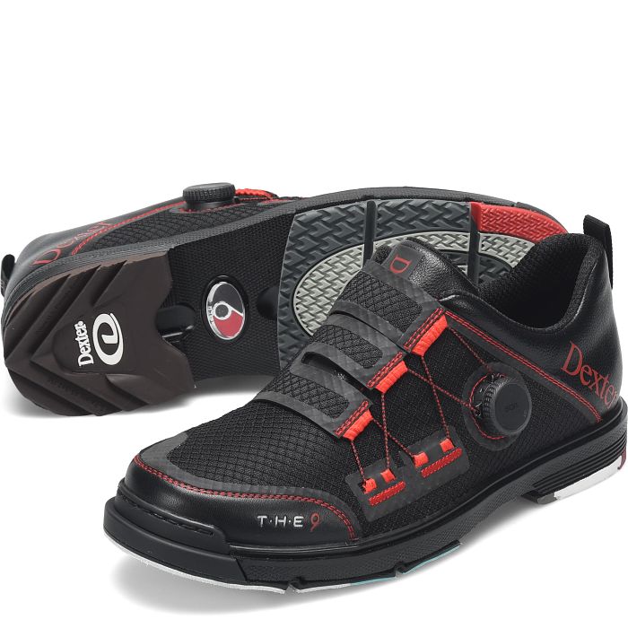 Dexter T.H.E. 9 Stryker BOA Black/Red Men's Bowling Shoes