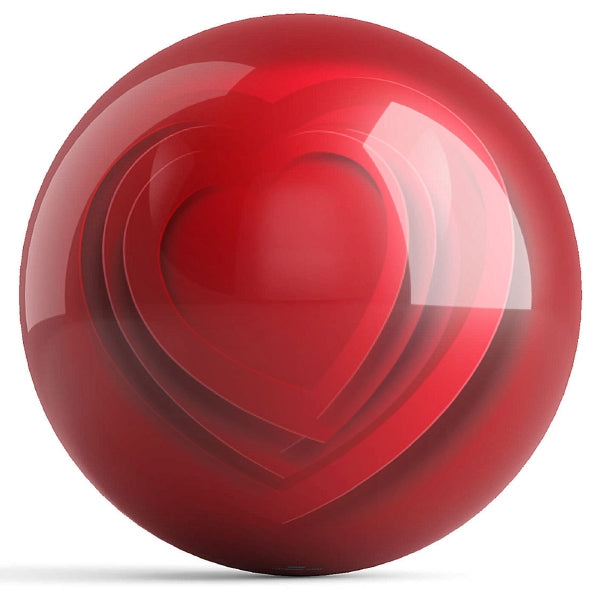 Love Hearts by Valentina Georgieva OTB Bowling Ball