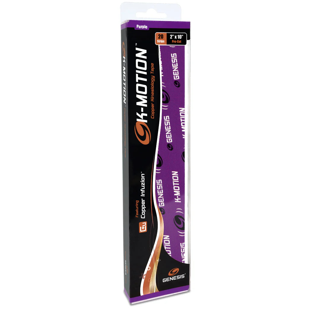 Genesis K-Motion Pre-Cut Premium Copper Kinesiology Tape