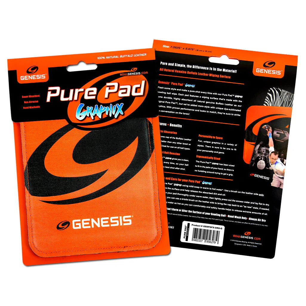 Genesis Pure Pad Graphix Buffalo Leather Ball Wipe Pad
