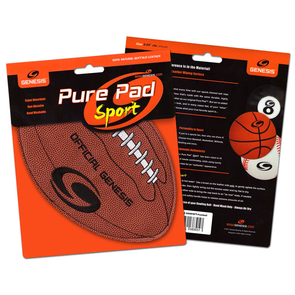 Genesis Pure Pad Sports Themed Buffalo Leather Ball Wipe Pad