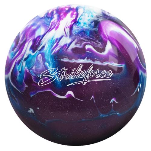 KRS Polyester Purple/Royal/Silver Bowling Ball