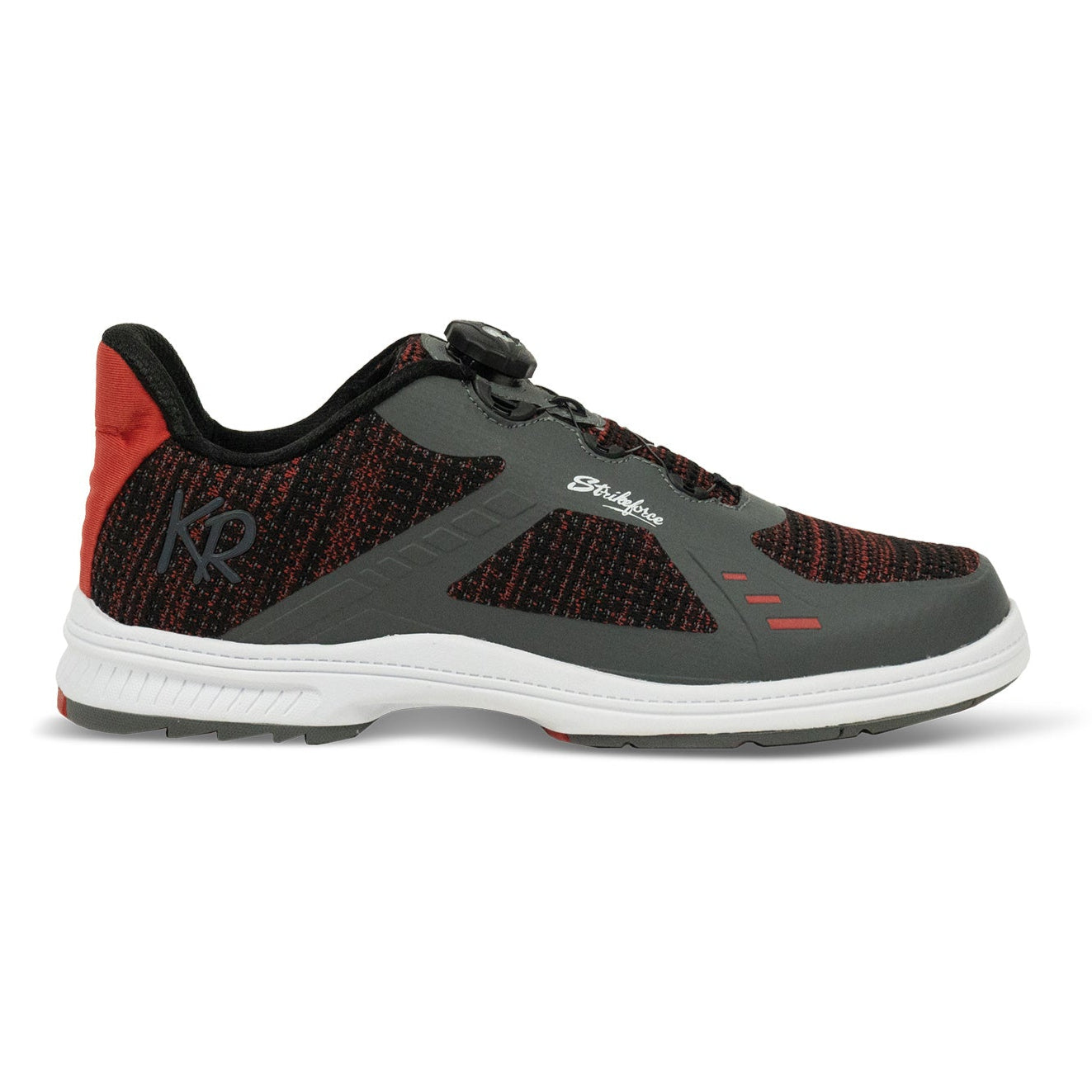 KR Strikeforce Jet FT Black/Grey/Red Right Handed Mens Bowling Shoe