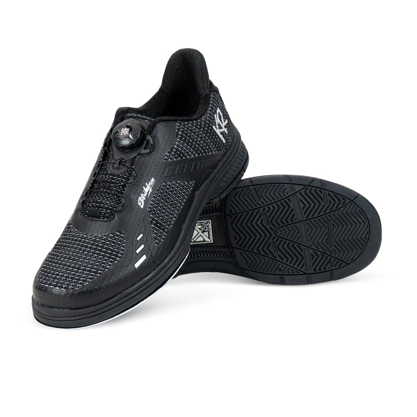 KR Strikeforce Jet FT Black/Silver Mens Bowling Shoe