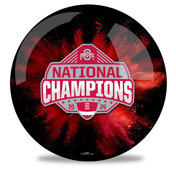 NCAA - Ohio State National Champions OTB Black/Red Bowling Ball