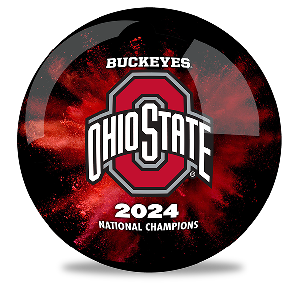 NCAA - Ohio State National Champions OTB Black/Red Bowling Ball