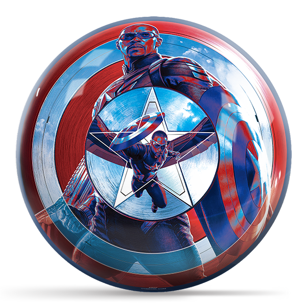 Marvel - Avengers Captain America Shield OTB Bowling Ball