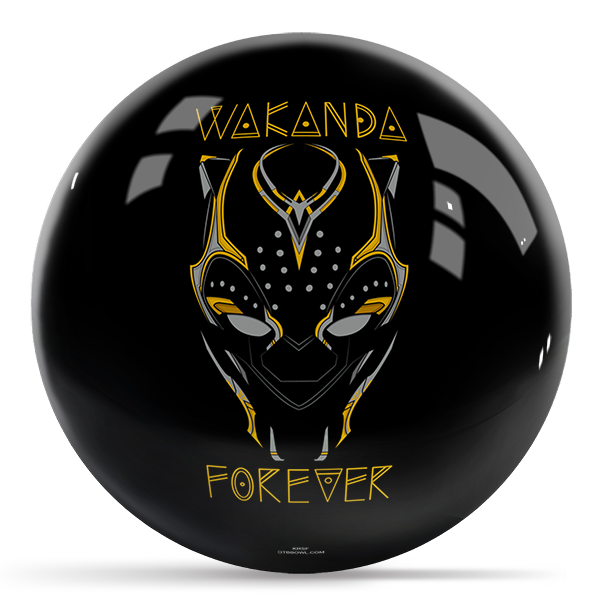 Marvel - Avengers Black Panther Wakanda Forever OTB Bowling Ball