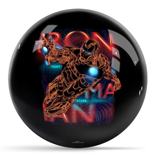 Marvel - Avengers Neon Iron Man OTB Bowling Ball