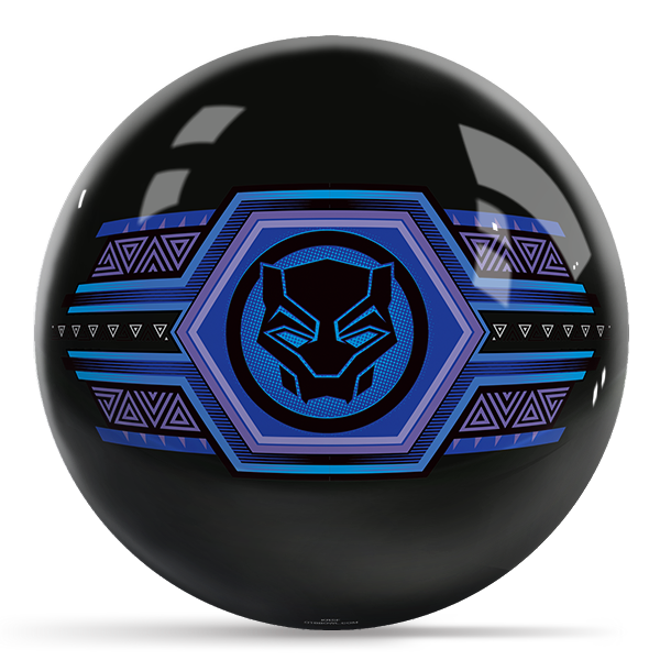 Marvel - Avengers Black Panther Wakanda Forever Logos OTB Bowling Ball