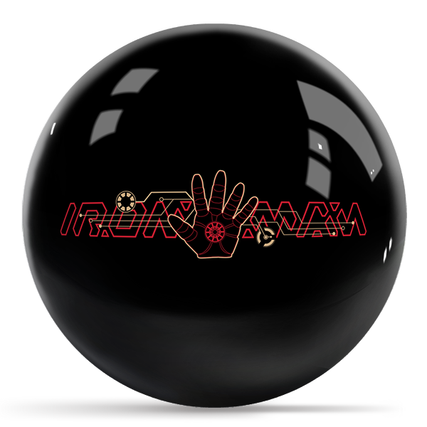 Marvel - Avengers Iron Man Logos OTB Bowling Ball