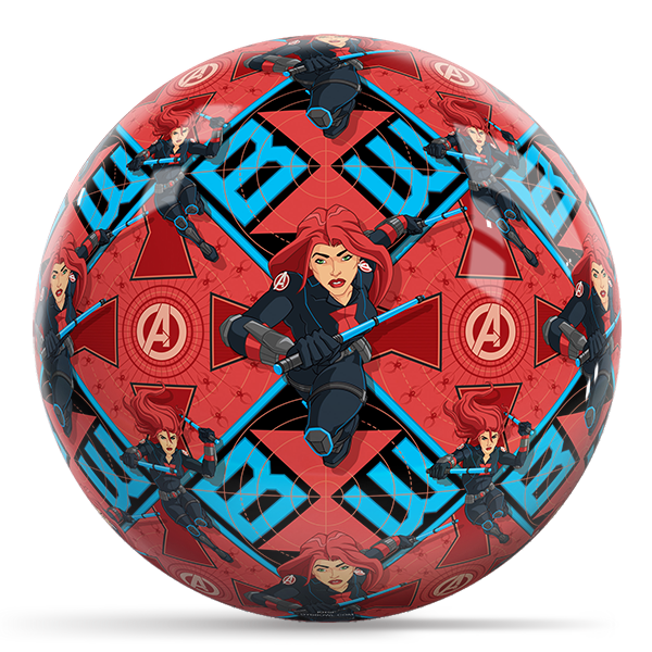 Marvel - Avengers Black Widow Pattern OTB Bowling Ball