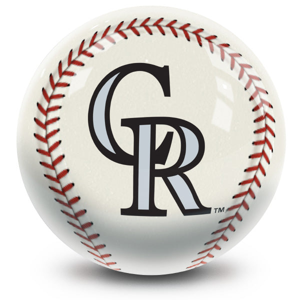 MLB - Colorado Rockies OTB Baseball Bowling Ball