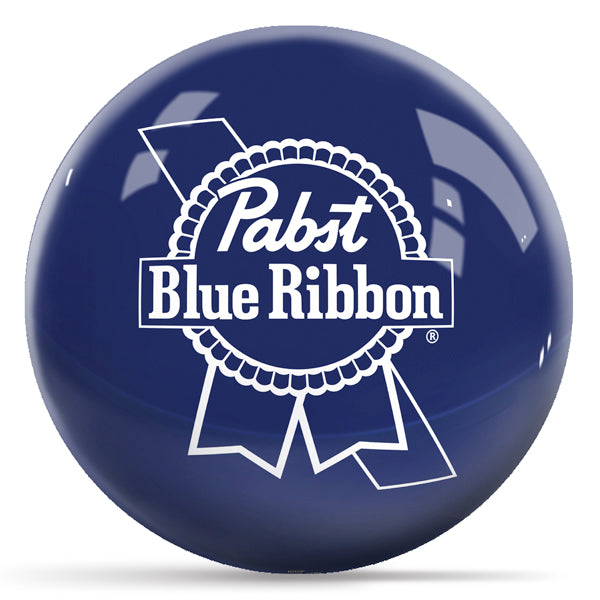 Pabst Blue Ribbon Logo - Blue OTB Bowling Ball