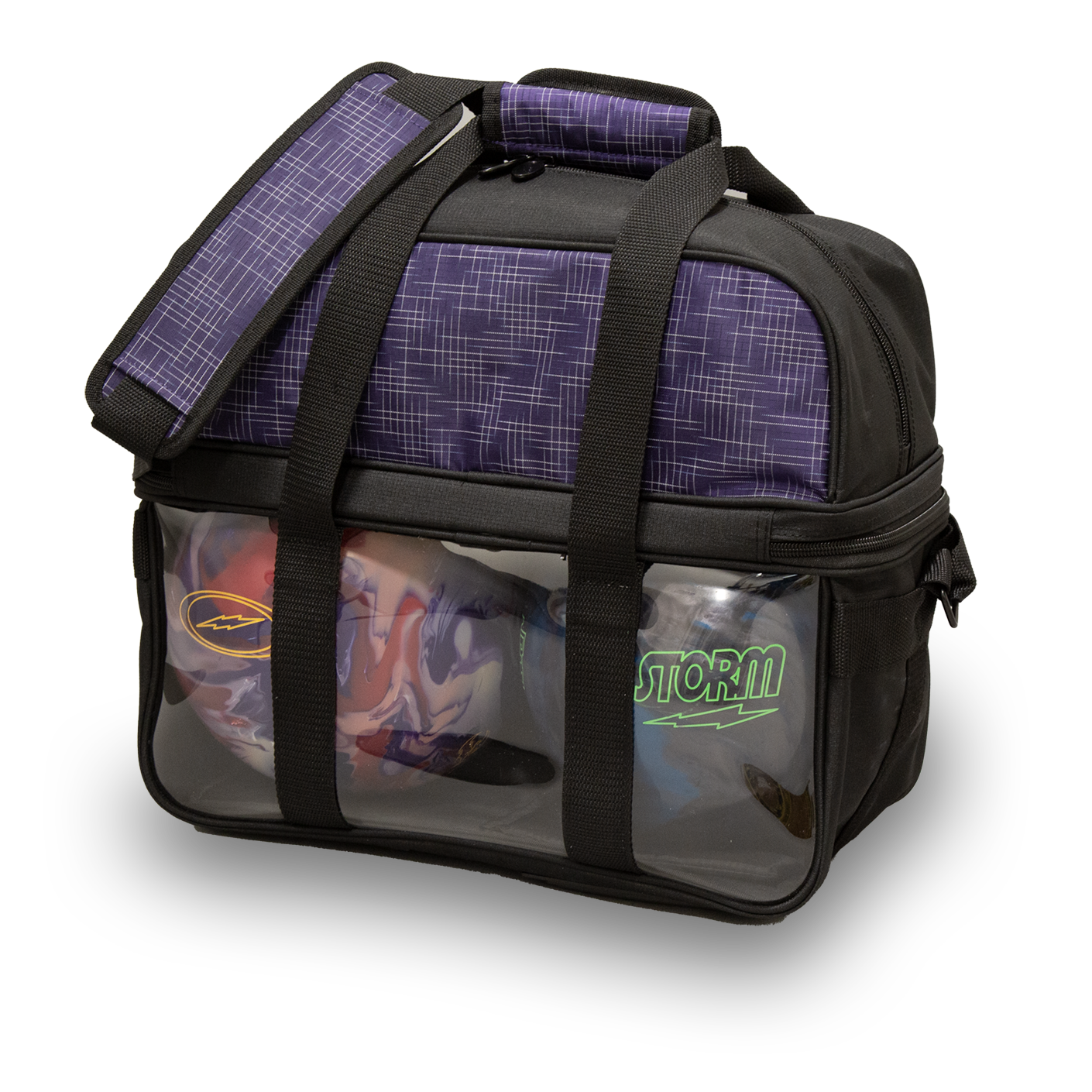 Storm Double Tote Deluxe Abstract Purple/Black