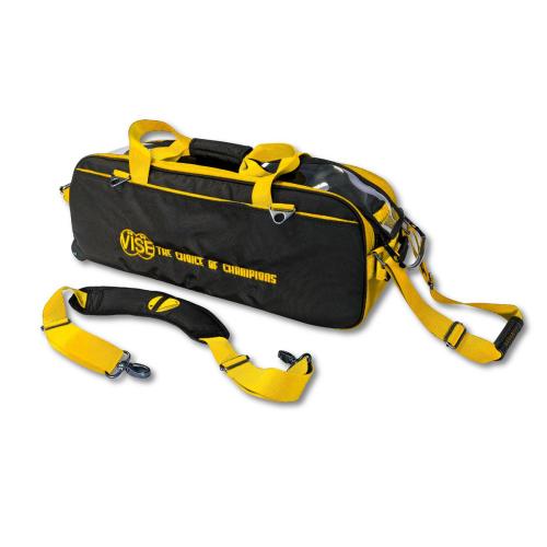 Vise 3-Ball Tote Clear Top - Black / Yellow