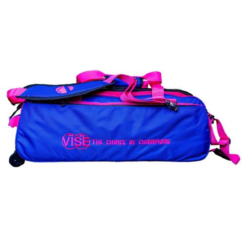 Vise 3-Ball Tote Clear Top - Blue / Pink