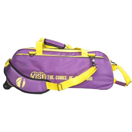 Vise 3-Ball Tote Clear Top - Purple / Yellow