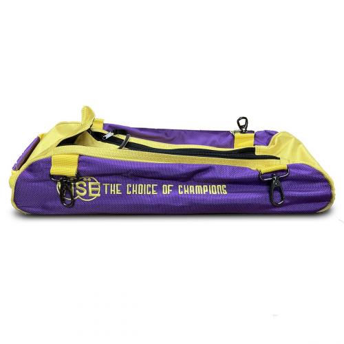 VISE Shoe Compartment Purple/Yellow | 3-Ball Tote Roller