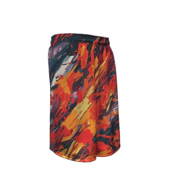 Bowlifi Abstract Explosion Basketball Shorts