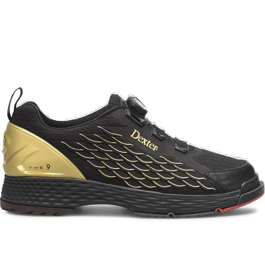 Dexter T.H.E. C9 Knit BOA Black/Gold Men's Bowling Shoes