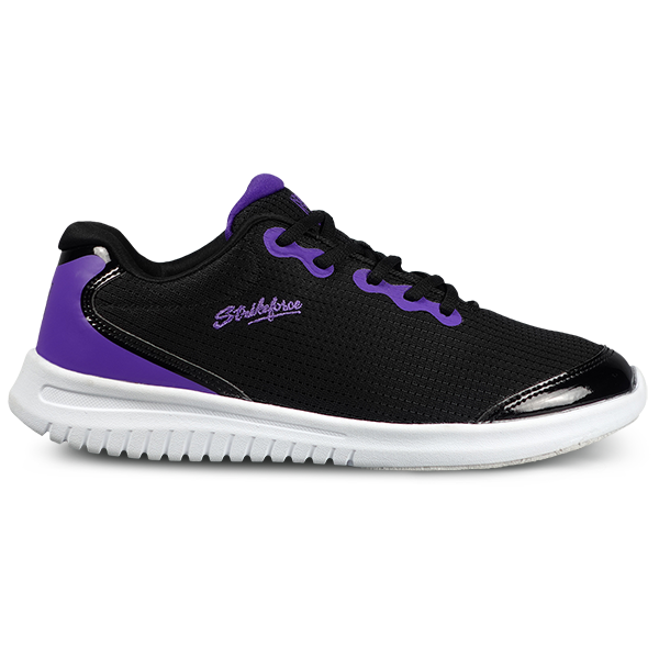 KR Strikeforce Glitz Black/Purple Womens Bowling Shoes