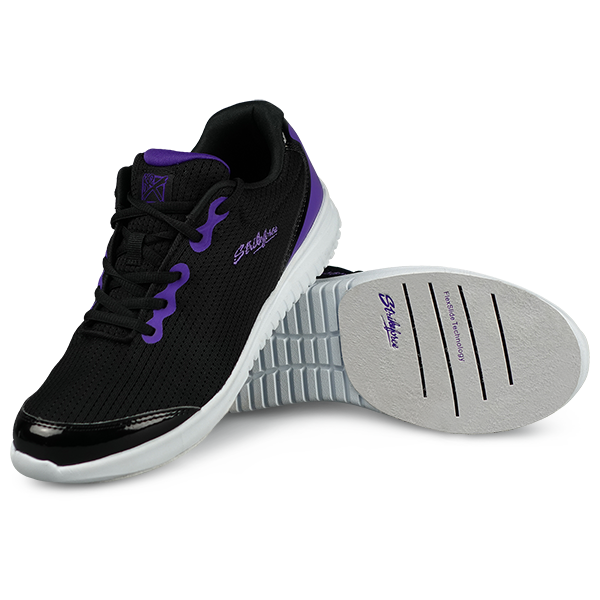 KR Strikeforce Glitz Black/Purple Womens Bowling Shoes
