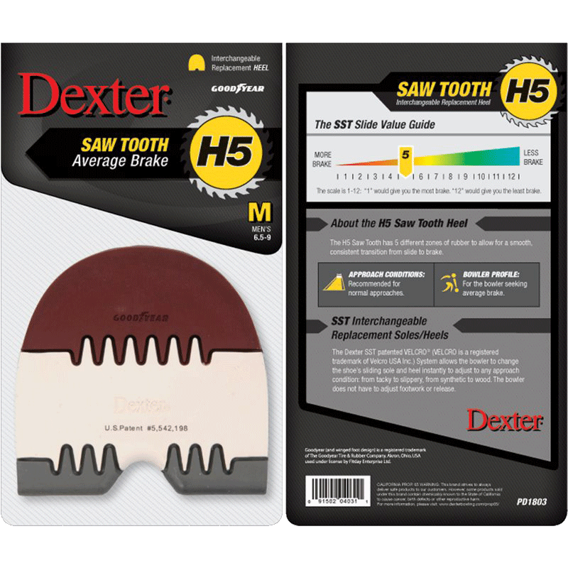 Dexter SST H5 Saw Tooth Heel