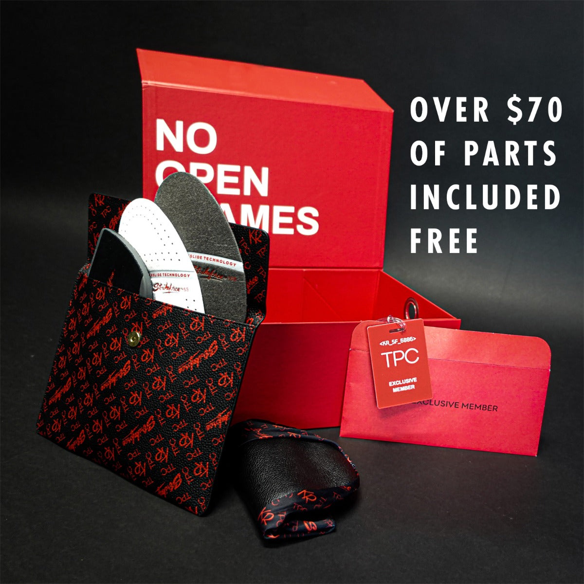 KR/S TPC Hype Black Iridescent Left Hand Mens Bowling Shoe