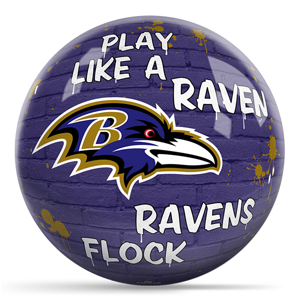 NFL - Baltimore Ravens OTB Grafitti Bowling Ball