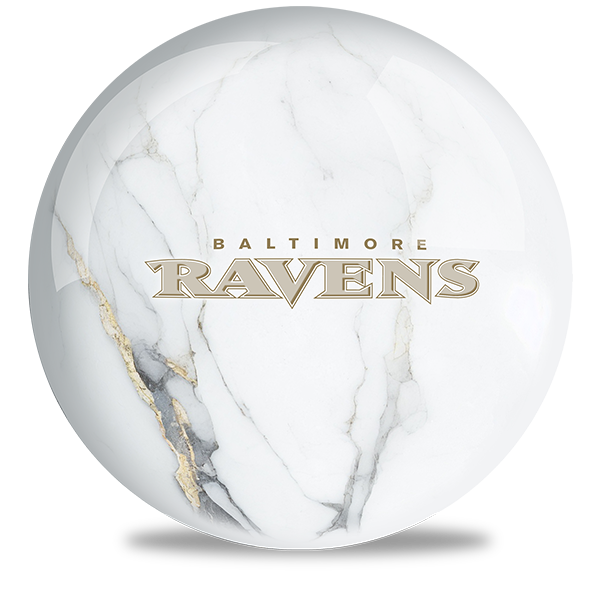 NFL - Baltimore Ravens OTB Marble Bowling Ball