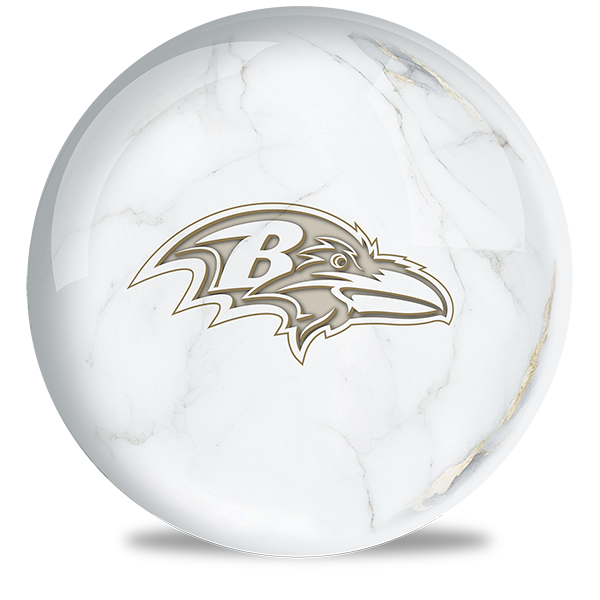 NFL - Baltimore Ravens OTB Marble Bowling Ball