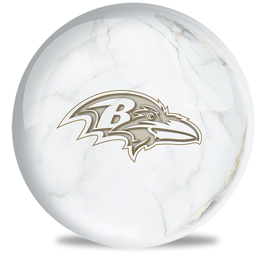 NFL - Baltimore Ravens OTB Marble Bowling Ball