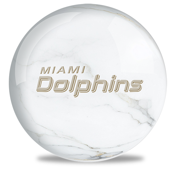 NFL - Miami Dolphins OTB Marble Bowling Ball