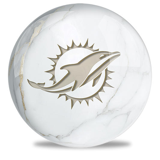 NFL - Miami Dolphins OTB Marble Bowling Ball