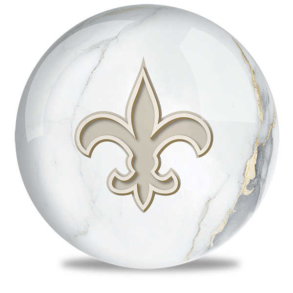 NFL - New Orleans Saints OTB Marble Bowling Ball