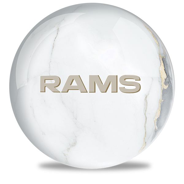 NFL - Los Angeles Rams OTB Marble Bowling Ball