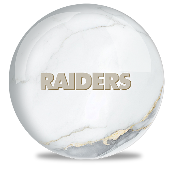 NFL - Las Vegas Raiders OTB Marble Bowling Ball