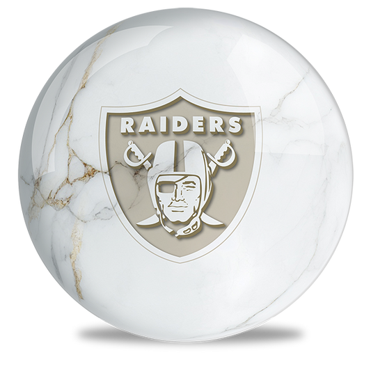 NFL - Las Vegas Raiders OTB Marble Bowling Ball