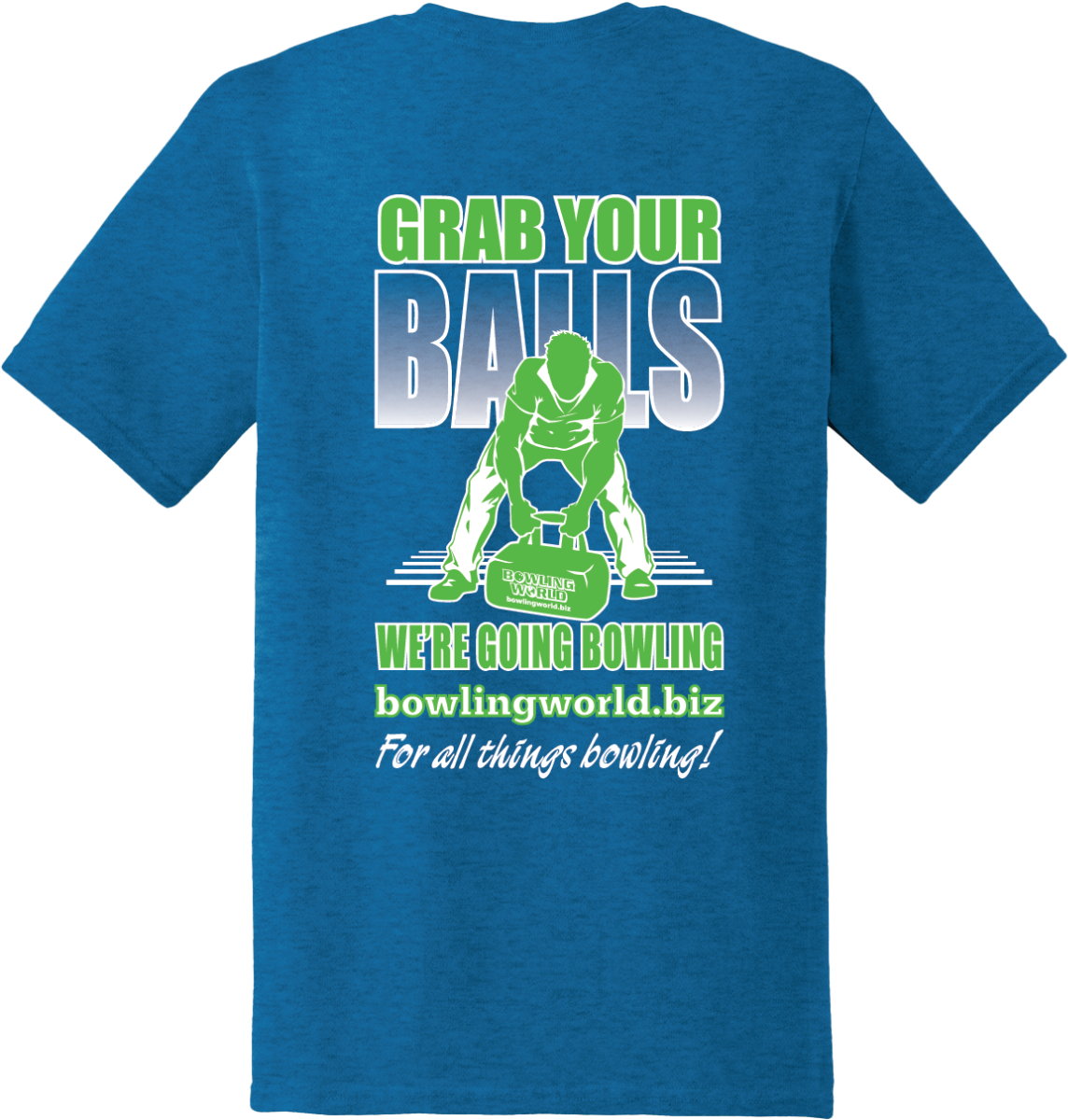 'Grab Your Balls' Tee - Blue