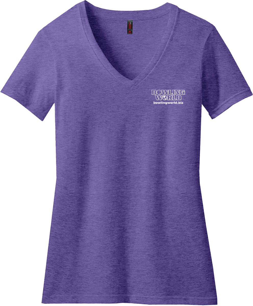 'Bowl Like A Girl' Ladies Tee - Purple