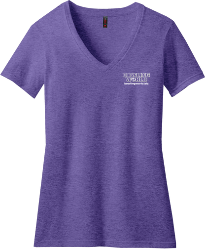 'Bowl Like A Girl' Ladies Tee - Purple