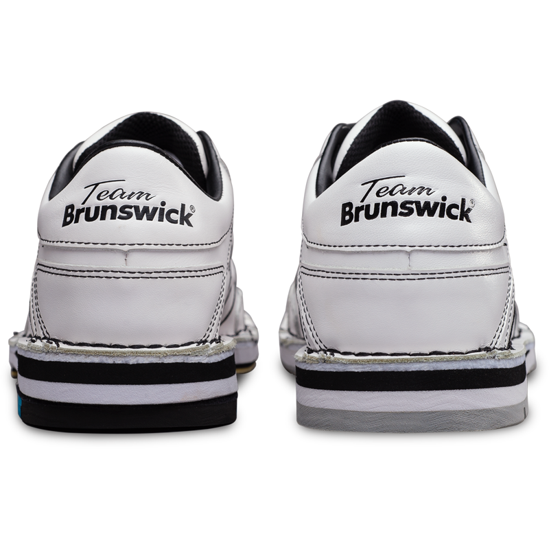 Team Brunswick White Mens Bowling Shoes