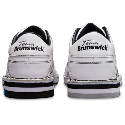 Team Brunswick White Mens Bowling Shoes